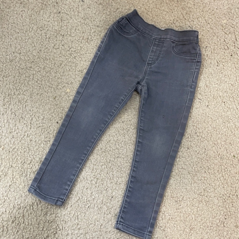 Denim and Co Girls Gray Jeggings